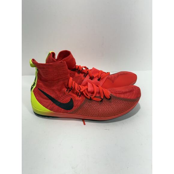 Nike Zoom Victory 4 XC 878804 600 Red 10 Spike Flyknit Track Running Shoes Mens - Picture 5 of 8